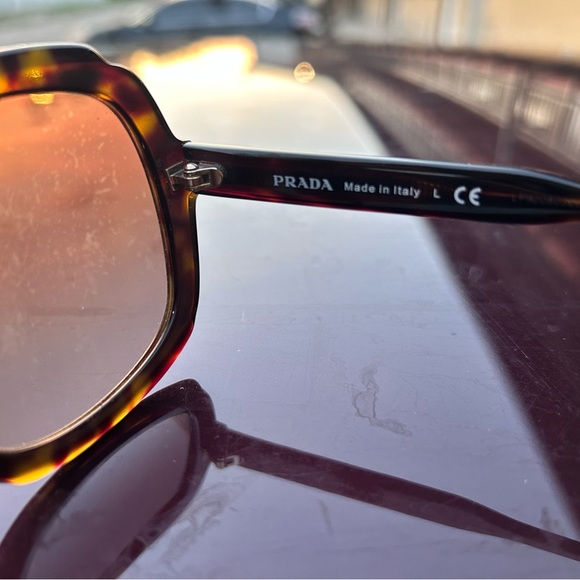 Prada Brown Tortoise Sunglasses - Picture 7 of 9